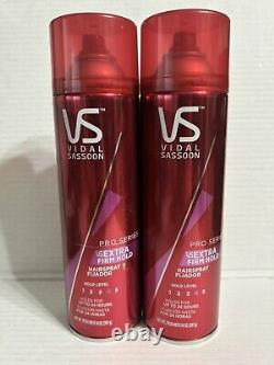 2 Vidal Sassoon Pro Series Extra Firm Hold Hairspray 14 oz each Level 4 New