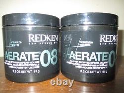 2 X Redken Aerate 08 All-Over Bodifying Cream-Mousse 3.2 oz