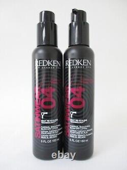2 x Redken Satinwear 04 Thermal Smoothing Blow Dry Lotion 5 oz