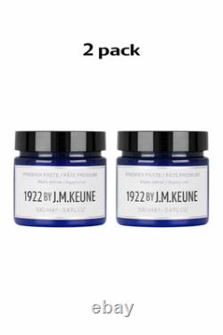 2pcs HAIR MODELING PASTE 1922 BY J. M. KEUNE PREMIER PASTE 100 ml / 3.4 fl. Oz