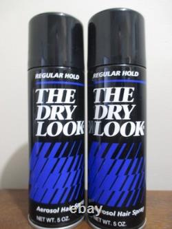 2x Gillette Vintage The Dry Look Regular Hold Aerosol Hair Sprays 5 Oz