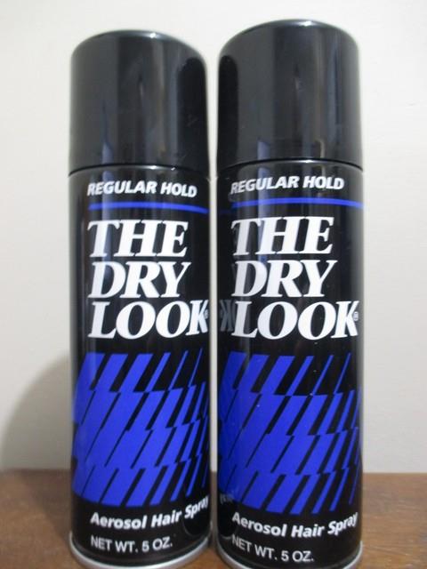 2x Gillette Vintage The Dry Look Regular Hold Aerosol Hair Sprays 5 Oz