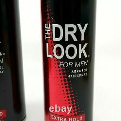 2x The Dry Look for Men Aerosol Hairspray Extra Hold 8 oz. NEW