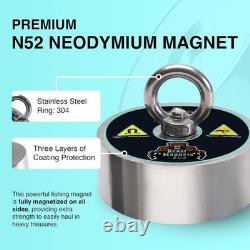 3000lb Complete 360 Degree Magnet Fishing Kit Includes Strong 360 Neodymium