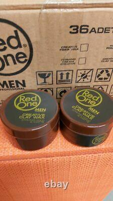 36 xRed one Creative Clay Wax (Strong Hold & Matte) 100ML EACH