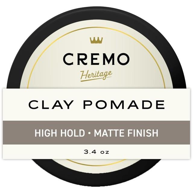 3.4 Oz Unscented Hair Clay Pomade For Strong Hold & Natural Finish