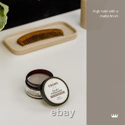 3.4 oz Unscented Hair Clay Pomade for Strong Hold & Natural Finish