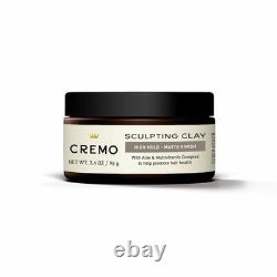 3.4 oz Unscented Hair Clay Pomade for Strong Hold & Natural Finish