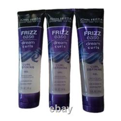 3 John Frieda Frizz Ease Clearly Defined Gel Alcohol Free 5 Oz. Each