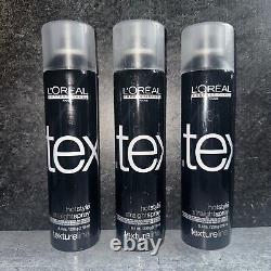 3 Lot L'Oréal Texture line hot style straight spray Textureline Loreal 8.4 oz