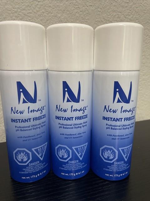 3 New Image Instant Freeze Professional Ultimate Hold Styling Spray 6.1 Oz Each