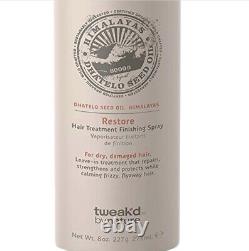 3 PACK Tweak'd by Nature Restore Hair Treatment Finishing Spray 8 oz each Sealed