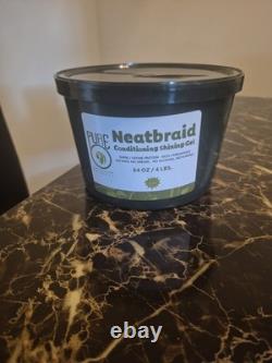 3 Pack Neatbraid Conditioning Shine Hair Gel 64 oz Each Mega Hold No Alcohol