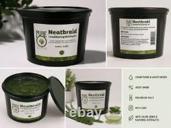 3 Pack Neatbraid Conditioning Shine Hair Gel 64 oz Each Mega Hold No Alcohol