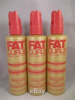 3 Samy Fat Curls Curl Reactivating Spray 6oz Each Macadamia Oil & Taurine