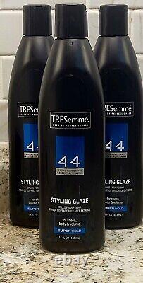 3 Tresemme 4 + 4 Styling Glaze Super Hold 15 fl oz For Sheen Body & Volume