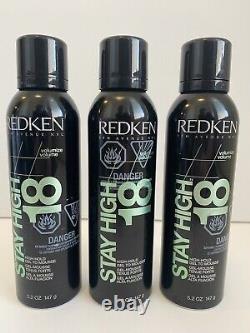 3 X Redken Stay High 18 High Hold Gel to Mousse 5.2oz 147g