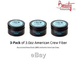 3 x American Crew Fiber 3oz Bundle Free (3pk)
