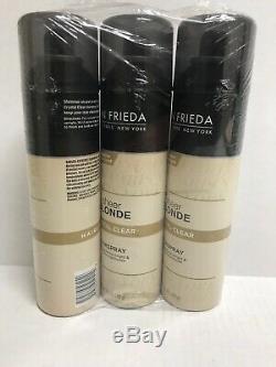3 x John Frieda Sheer Blonde Crystal Clear Hairsprays 8.5 oz. Discontinued New