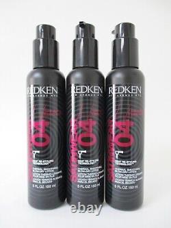3 x Redken Satinwear 04 Thermal Smoothing Blow Dry Lotion 5 oz