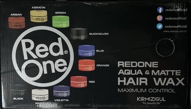 48 X Red One Aqua Hair Wax Red 150ml Each