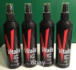 4 Bottles Vitalis Hairspray For Men Non-Aerosol Unscented Maximum Hold 8 oz Each