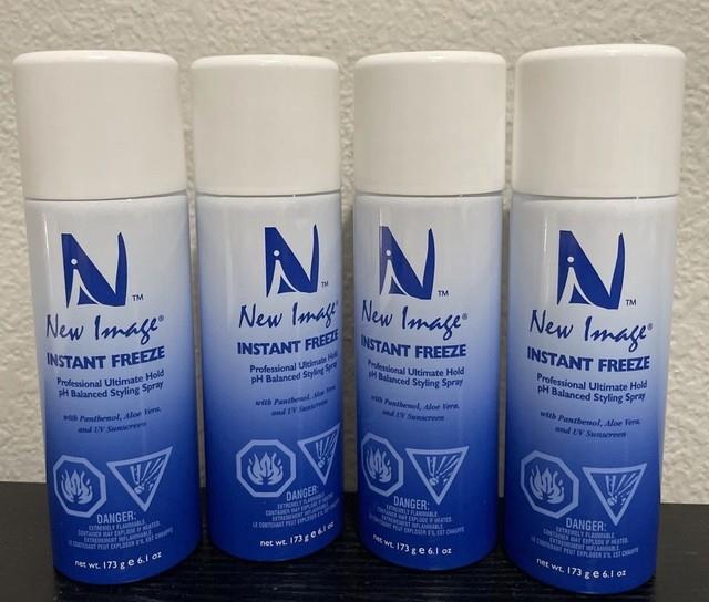 4 New Image Instant Freeze Professional Ultimate Styling Spray 6.1 Oz Each