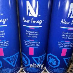 4 New Image Professional pH Balanced Super Hold Hair Spray 11 Oz Each