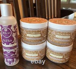 (4) TreLuxe Hi! Definition Curl Styling Gel 8oz & (1) Reflex Styling Serum 8oz