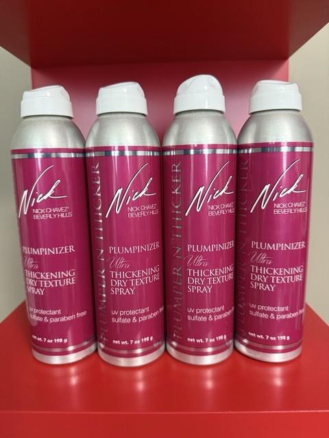 4 X Nick Chavez Plumpinizer Ultra Thickening Dry Texture Spray, 7 Oz/ 198 G