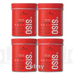 4 X Schwarzkopf Osis+ Texture Thrill 3 Elastic Fiber Gum Dump & Dry Hair 3.38 Oz