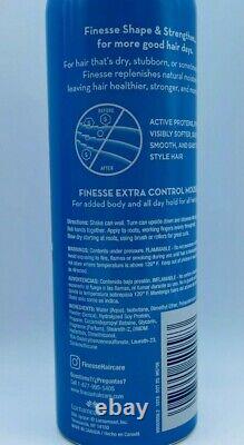 4 x Finesse SHAPE & STRENGTHEN Self Adjusting Extra Control Mousse 7oz Free Ship