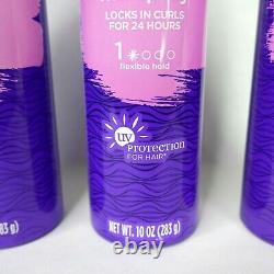 4x Aussie SPRUNCH Hairspray Level 1 Flexible Hold aerosol UV Protection 10oz