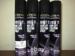 4x Loreal Boost It High Lift Creation Spray Strong Hold Instant Fullness 5.3 oz