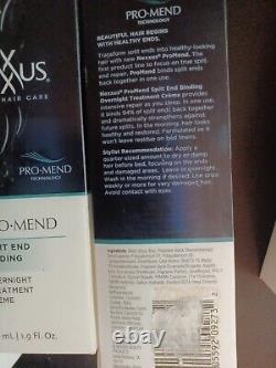 4x Nexxus PRO-MEND Split end Binding Overnight Treatment Creme 1.9 fl oz each