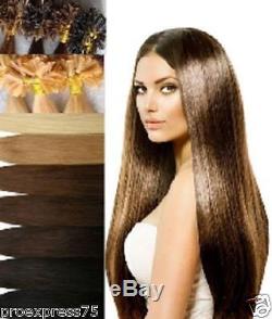 50 100 150 Extensions A Chaud A Keratine 100% Naturels Remy Hair 60cm 0,6g 1g