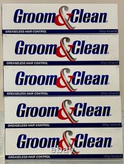 5 Groom & and Clean Cream Gel Greaseless Hair Control Cream 4.5oz Groom and
