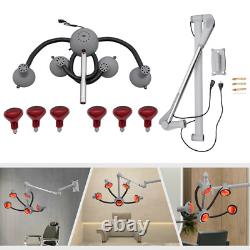 5 Head Hair Dryer Wall Mounted Hair Dryer with I nfrared Heat Bulbs 110V 750W
