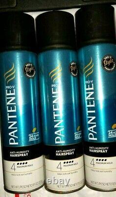 5 x Pantene Pro-V 24 Hour Maximum Hold Anti Humidity Hairspray 11.5 oz PLSREAD