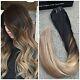 (60cm, #1b#6#16) Ugeat 60cm 100 Real Human Hair Clip In Extensions Balayage