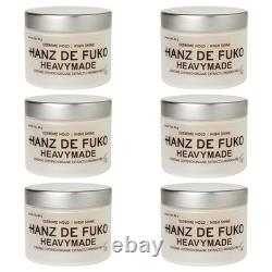 6-Pack Hanz de Fuko HEAVYMADE Extreme Hold High Shine 2 oz