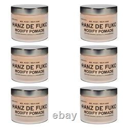 6-Pack Hanz de Fuko Modify Pomade Medium Hold High Shine 2 oz 6-Pack Hanz de Fuko Modify Pomade Medium Hold High Shine 2 oz