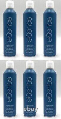 6 Pack! Original Blue Aquage Finishing Spray Ultra-firm Hold 10 Oz Hairspray Lot