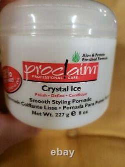 (6) Proclaim Professional Care Crystal Ice Smooth Styling Pomade 8 oz