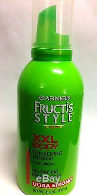 6 SEALED Garnier Fructis Style XXL BodyHair Thickening Mousse Ultra Strong Hold