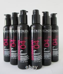 6 x Redken Satinwear 04 Thermal Smoothing Blow Dry Lotion 5 oz