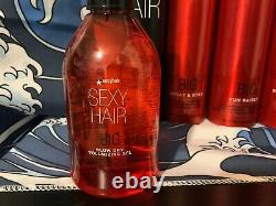 8 Big Sexy Hair Bundle Includes Curl Power, blow Dry Gel, Mousse, & Hairspray