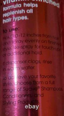 (8) Suave EXTREME HOLD # 10 Hairspray UNSCENTED For Hard To Hold Styles