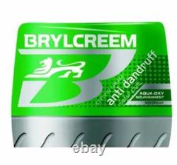 8 x BRYLCREEM Hair Styling Cream Anti Dandruff Scalp Care Aqua Oxy 250ml- DHL Ex