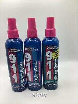 911 Emergency Hair Treatment Styling Spritz Extra Firm Hold 8FL OZ 237ML 3 Pack